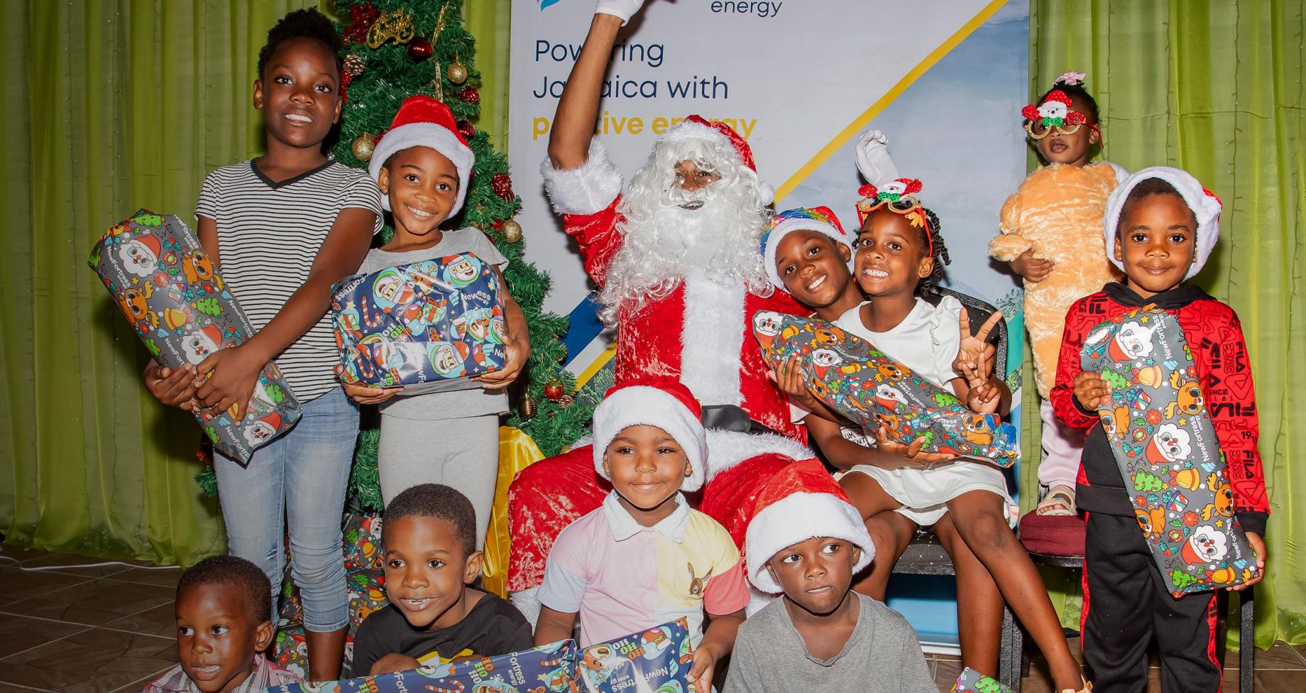 Child receiving a gift