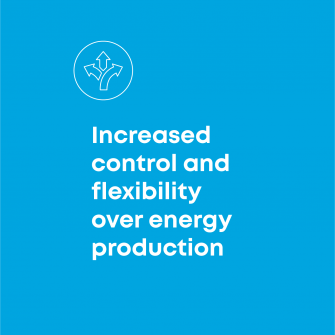 Increased control and flexibility over energy production