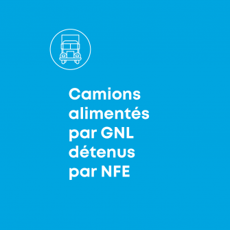 Camiones alimentes par GNL detenus par NFE