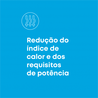 Reducao do indice de calor e dos requisitos de potencia