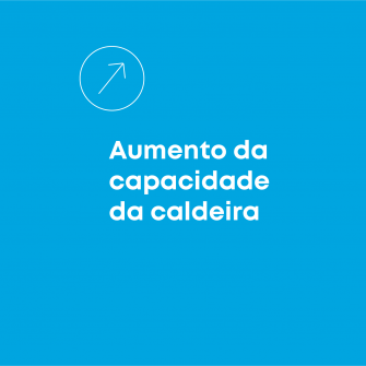 Aumento da capacidade da caldeira