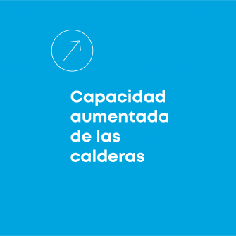 Capacidad aumentada de las calderas