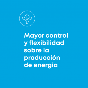 Mayor control y flexibilidad sobre la produccion de energia