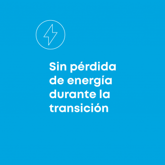 Sin perdida de energia durante la transicion