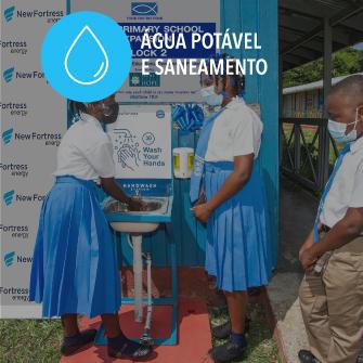 children washing their hands