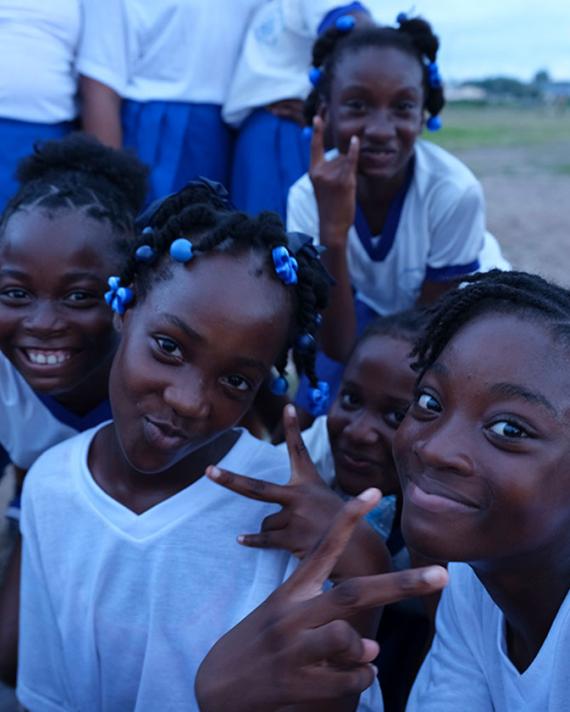 Jamaican school kids