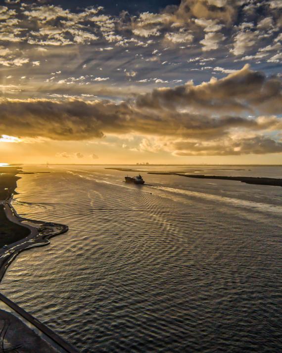 Texas shore line