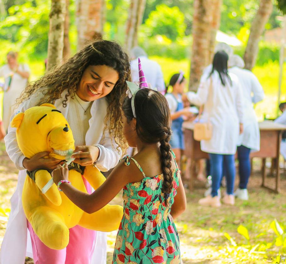 child receiving dental care 